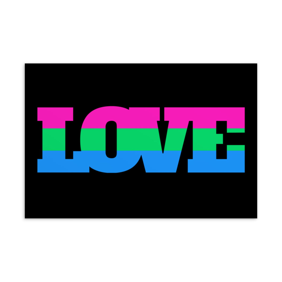 Polysexual Love Postcard