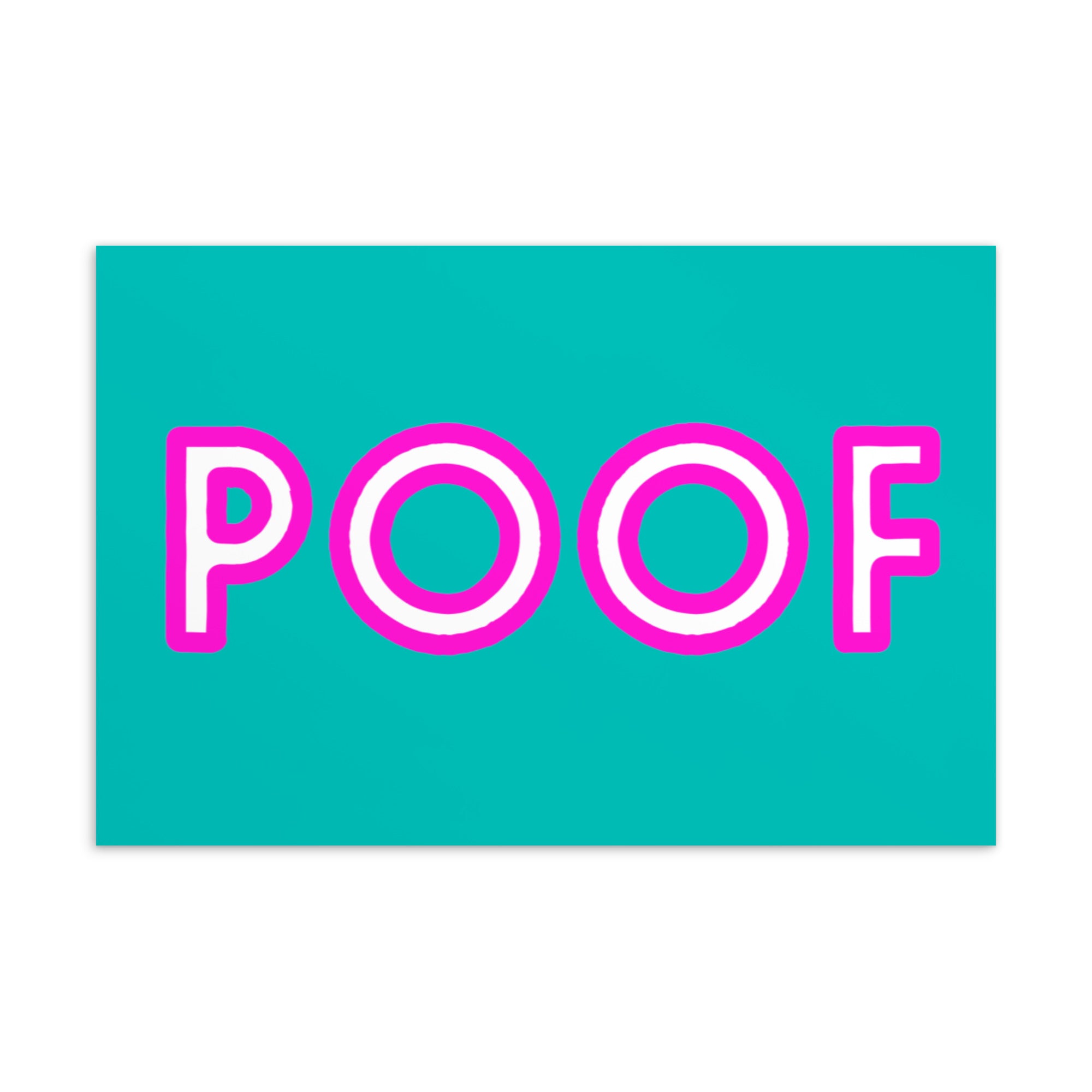 Poof Postcard