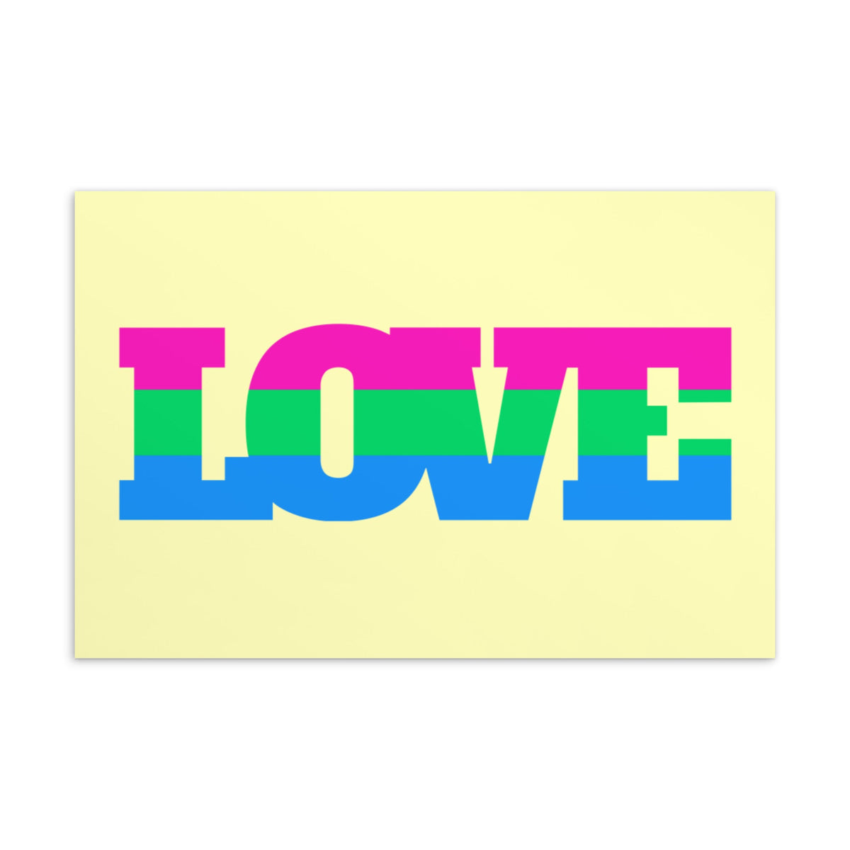 Polysexual Love Postcard