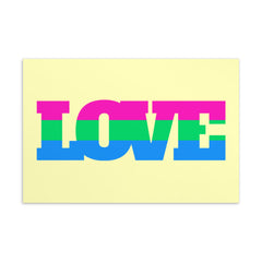 Polysexual Love Postcard