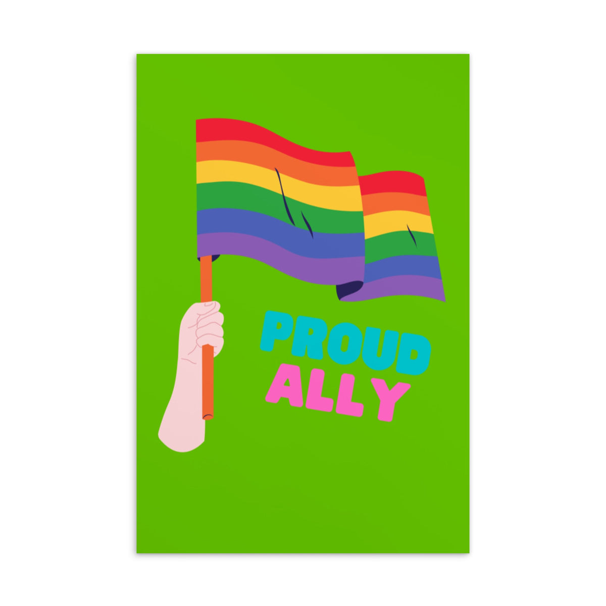 Proud Ally Postcard