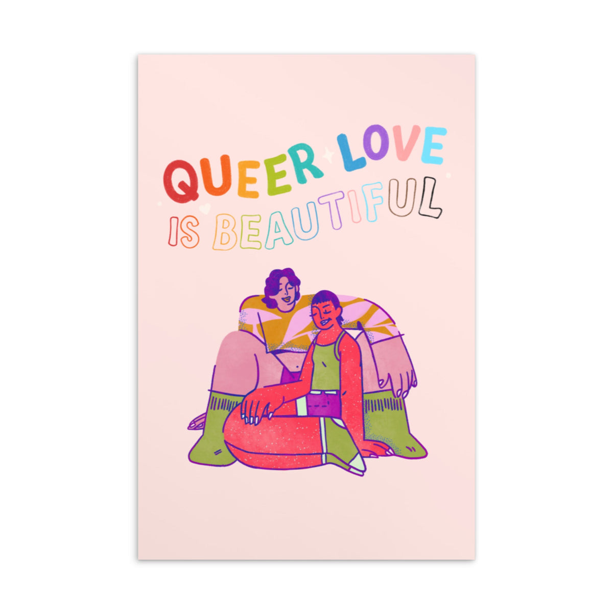 Queer Love Is Beautiful Postcard