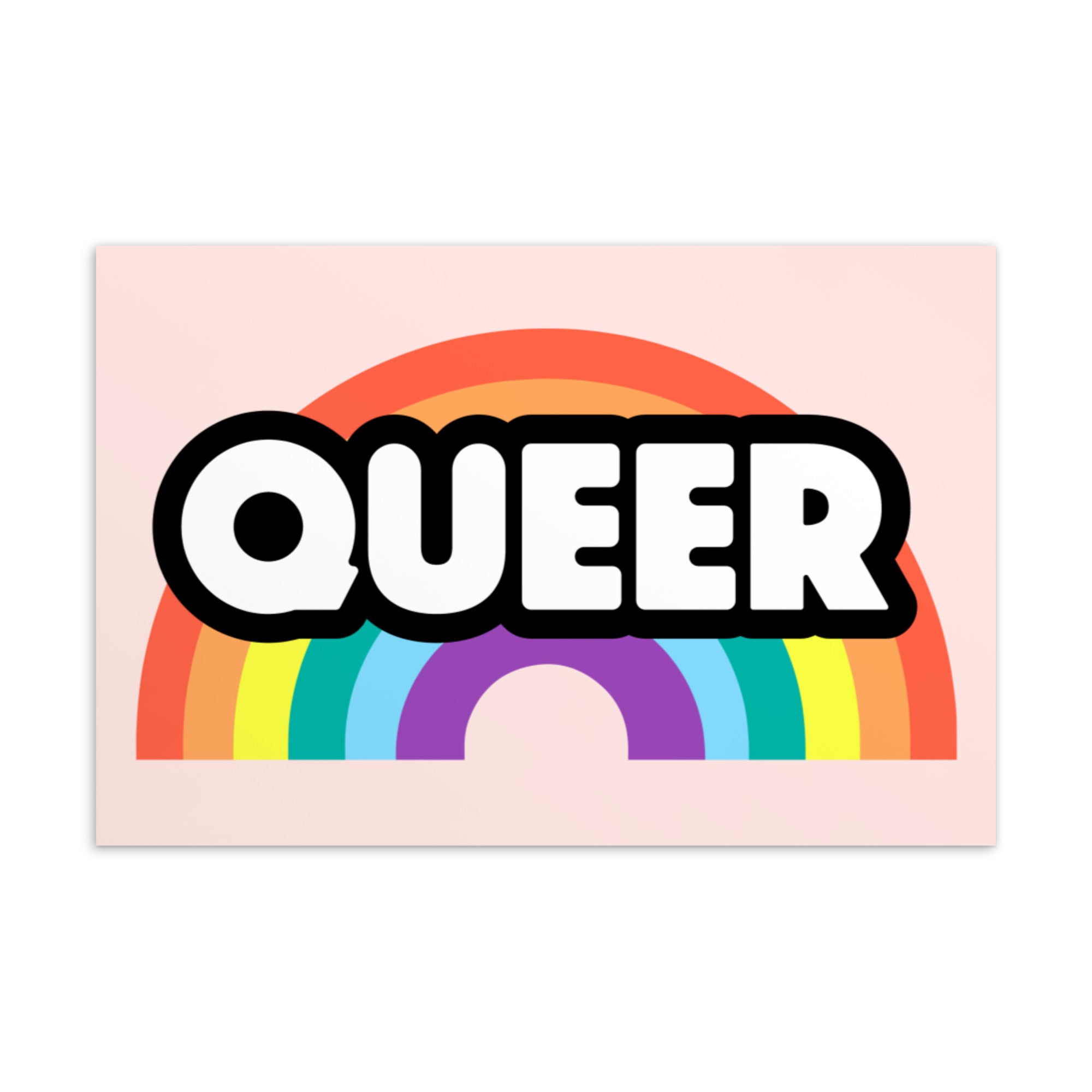 Queer Rainbow Postcard