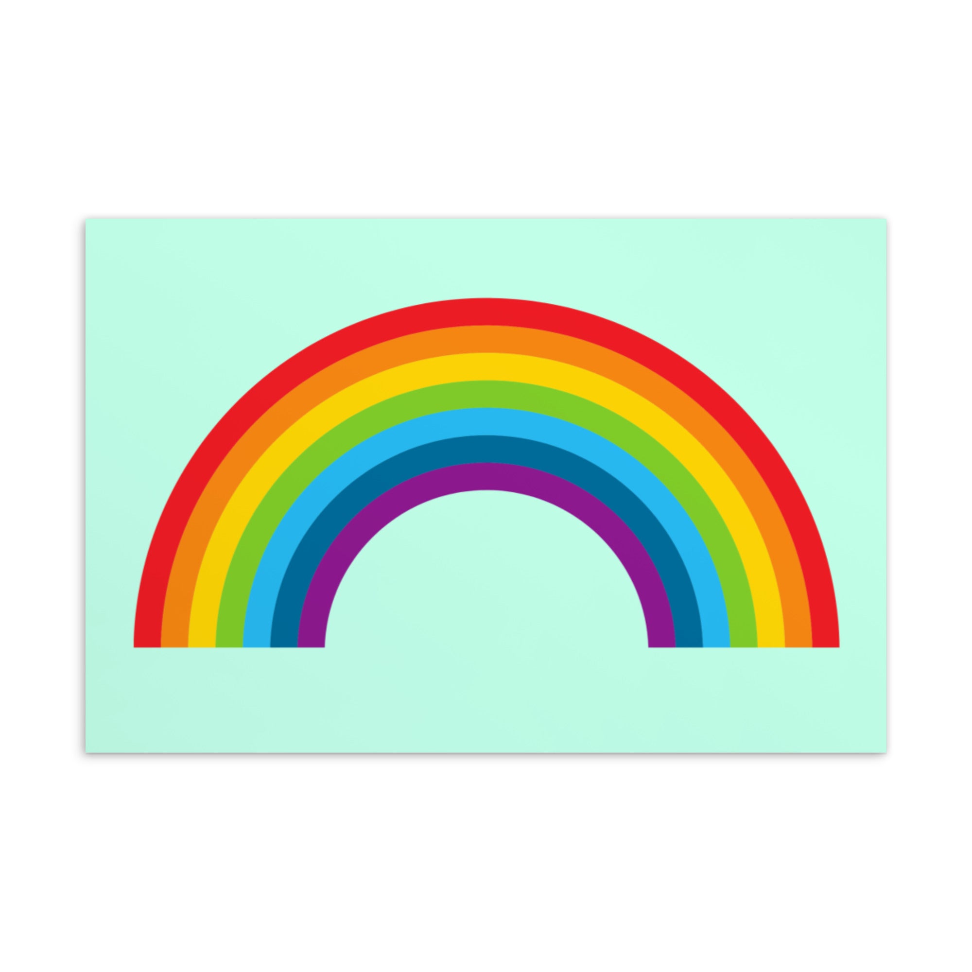 Rainbow Postcard