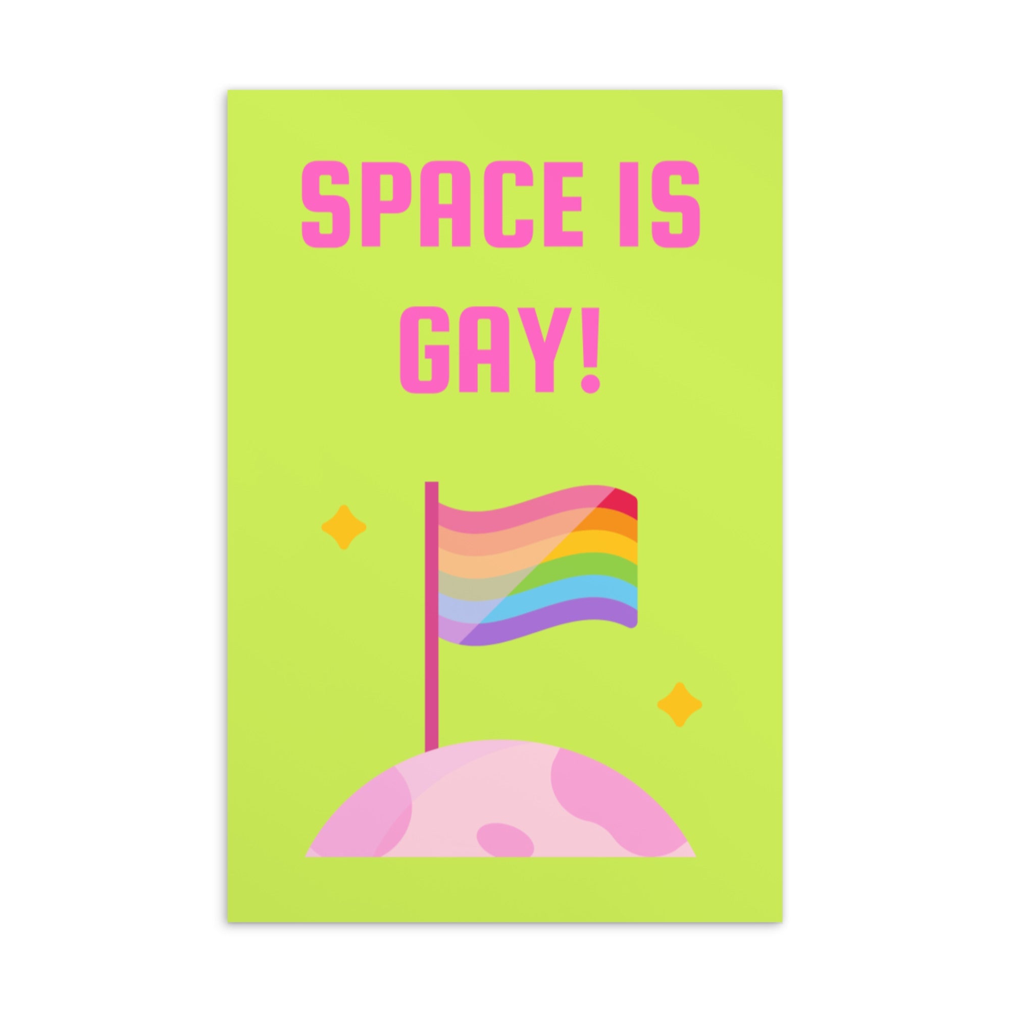 Space Is Gay Postcard