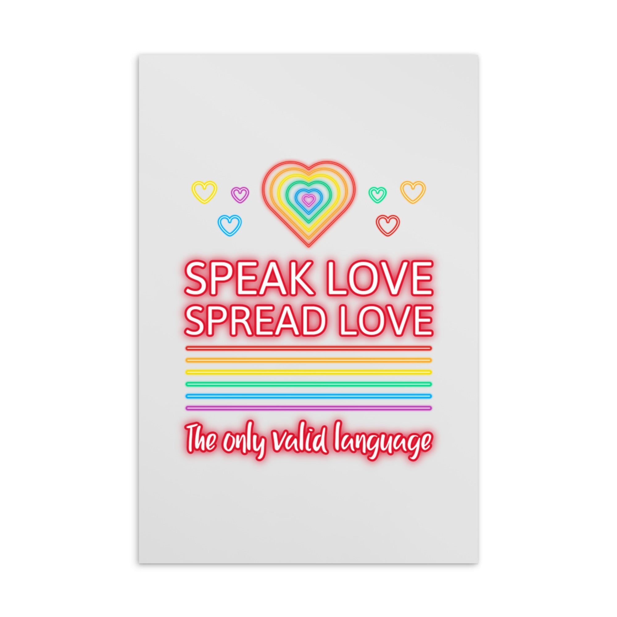 Speak Love Spread Love Postcard