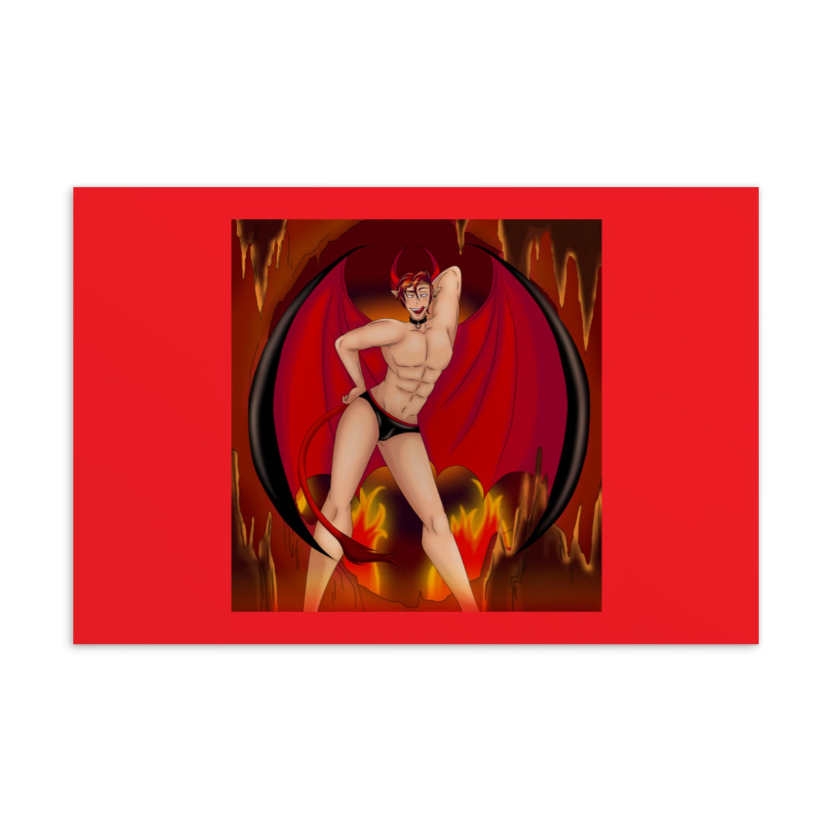 The Demon Of Homosexuality Postcard
