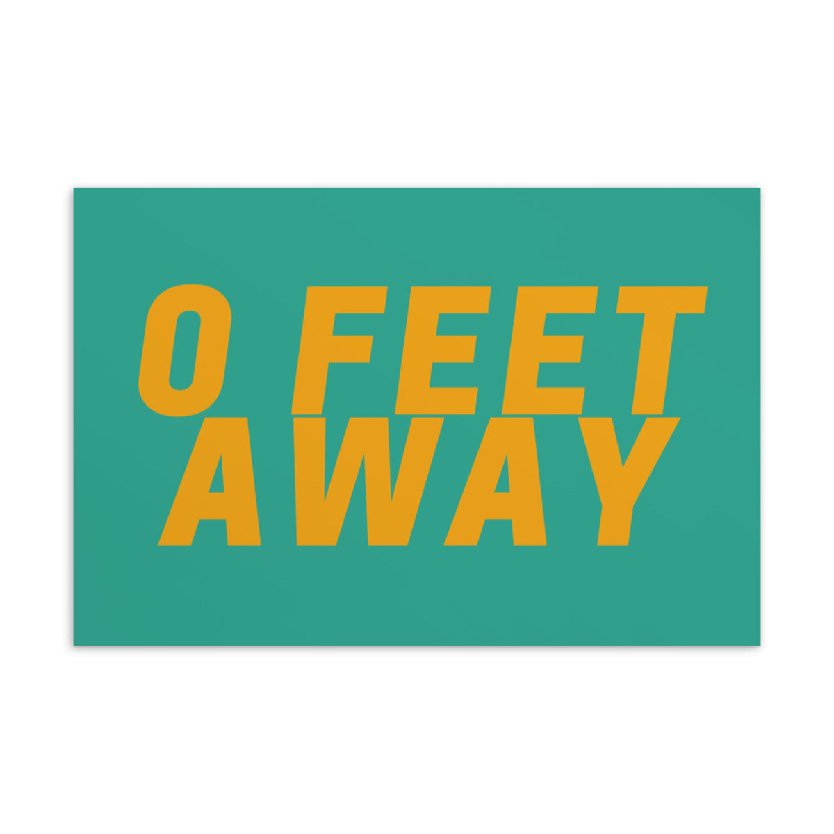 Zero Feet Away Grindr Postcard