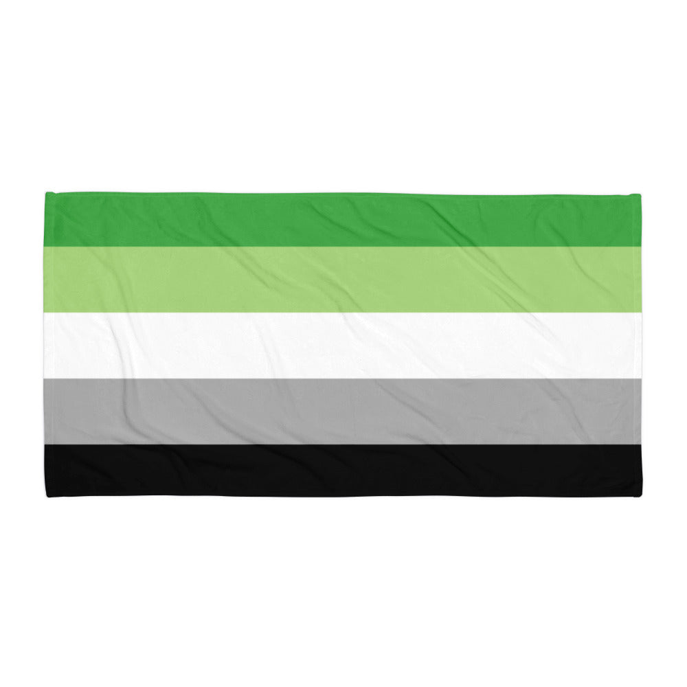 Aromantic Pride Flag Towel