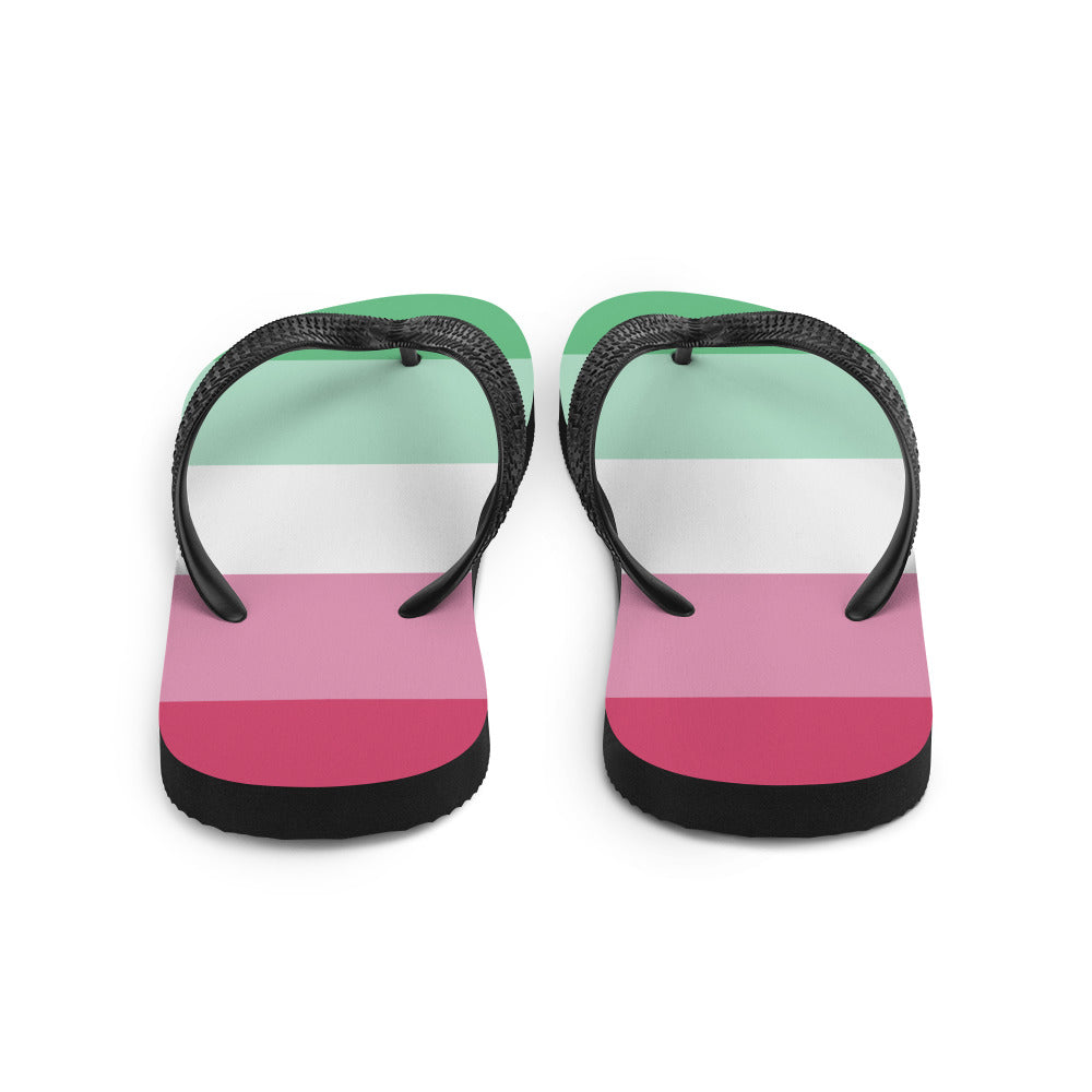 Abrosexual Pride Flip-Flops