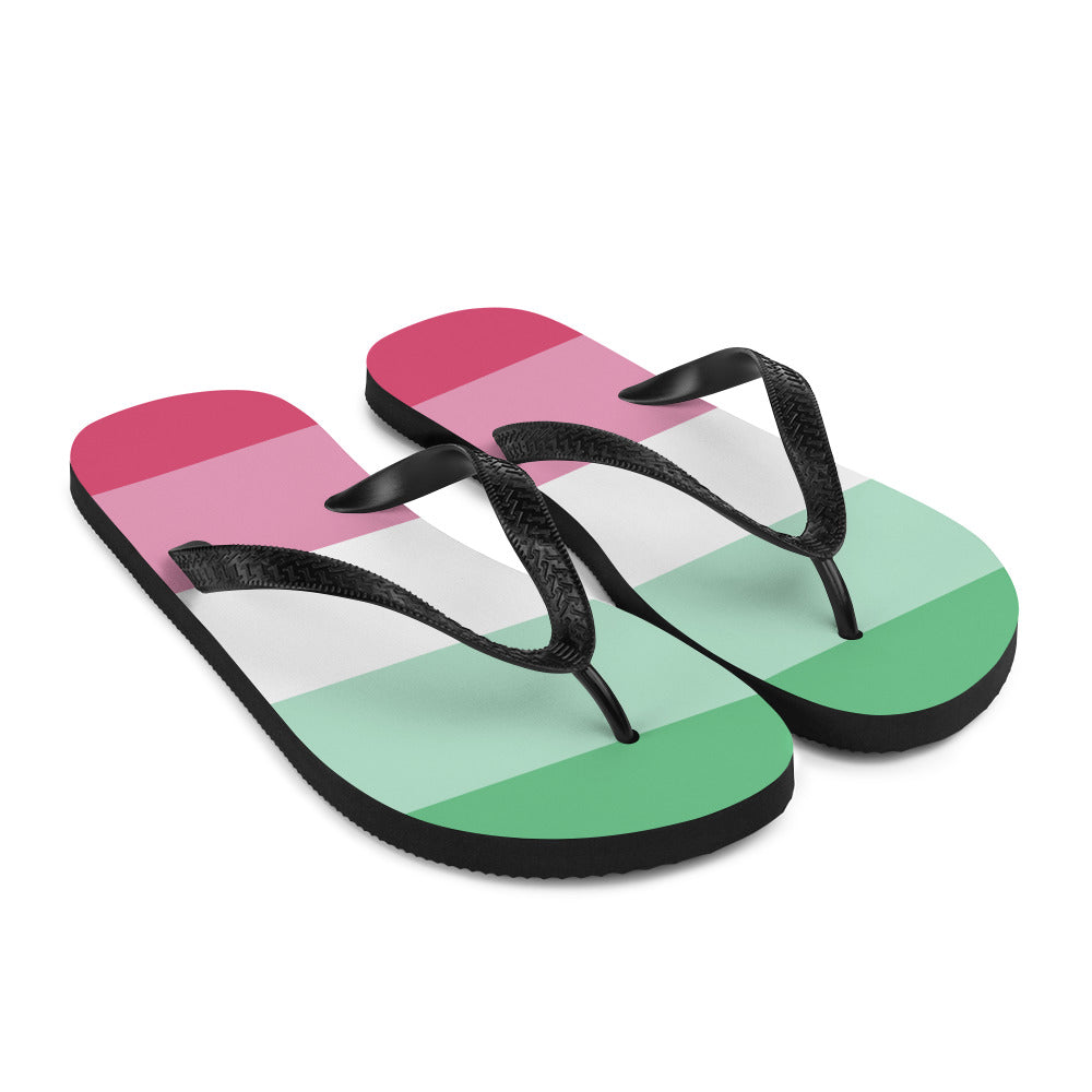 Abrosexual Pride Flip-Flops