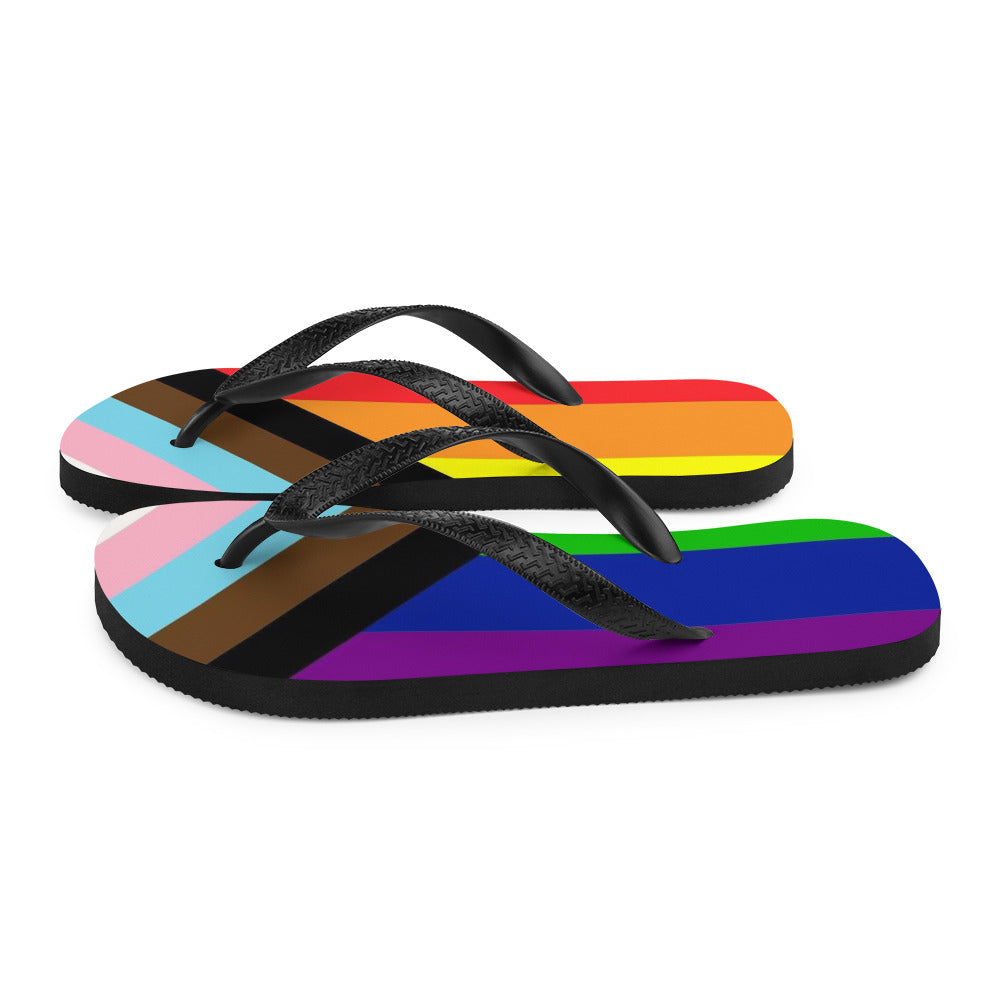 LGBT Pride Progress Flip-Flops