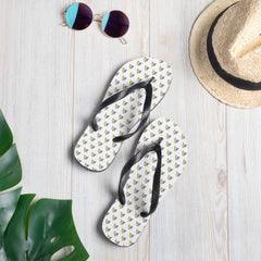 Rainbow Fox Flip-Flops