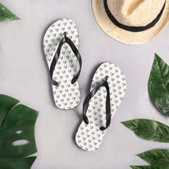 Rainbow Fox Flip-Flops