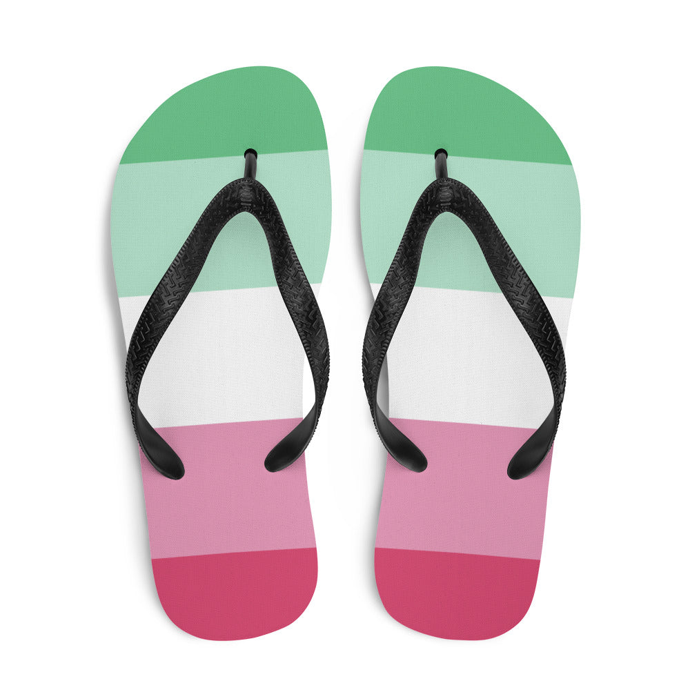 Abrosexual Pride Flip-Flops