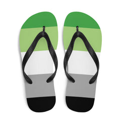 Aromantic Pride Flip-Flops