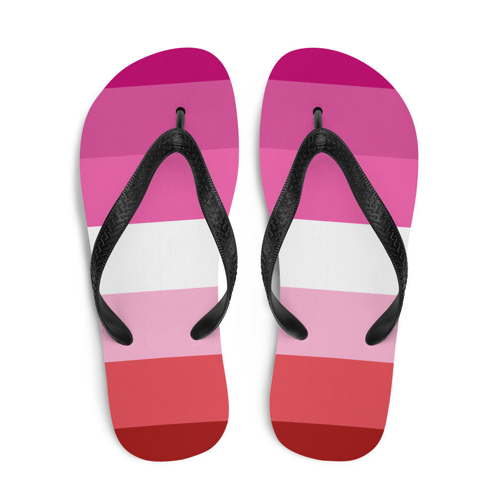 Lesbian Pride Flip-Flops