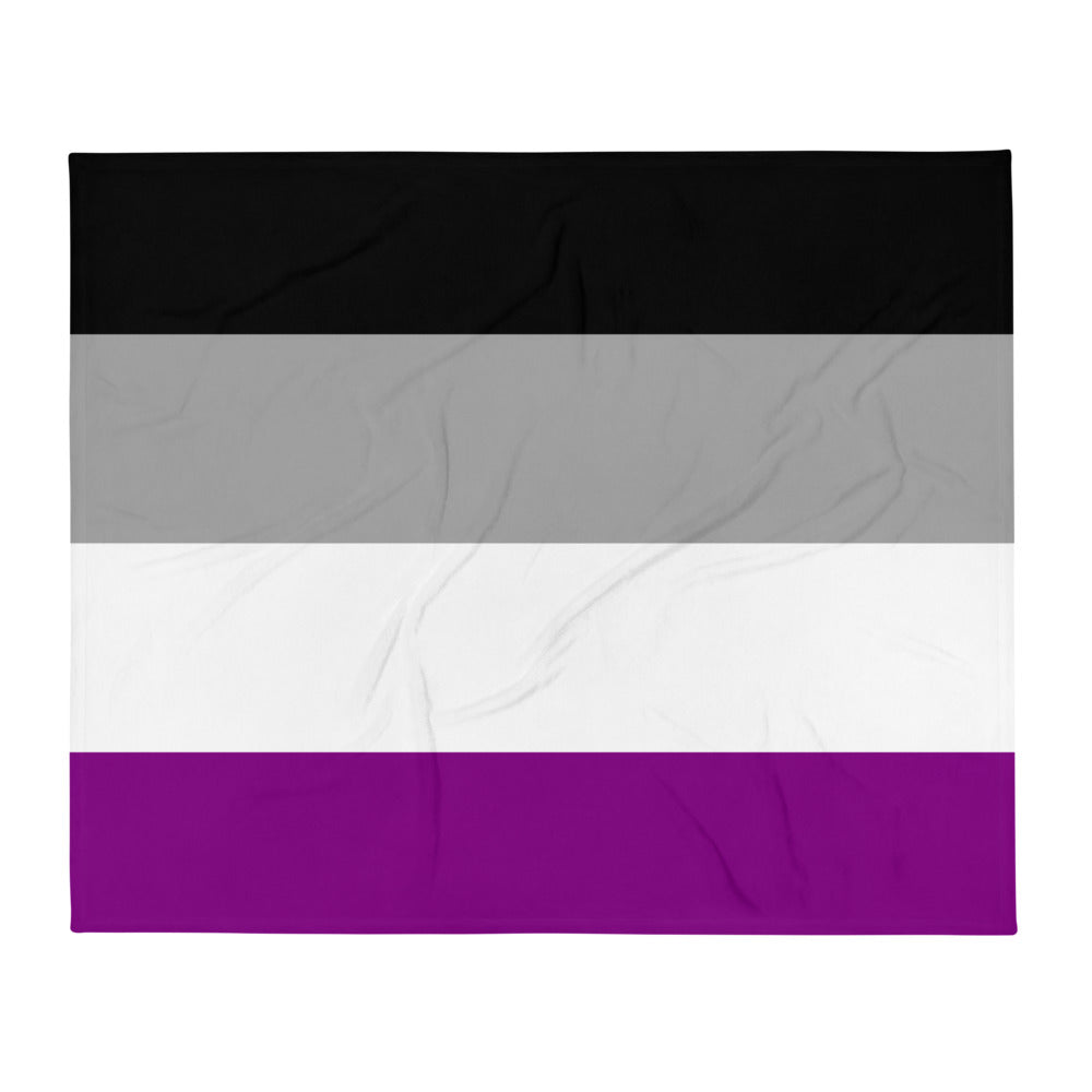 Asexual Flag Throw Blanket
