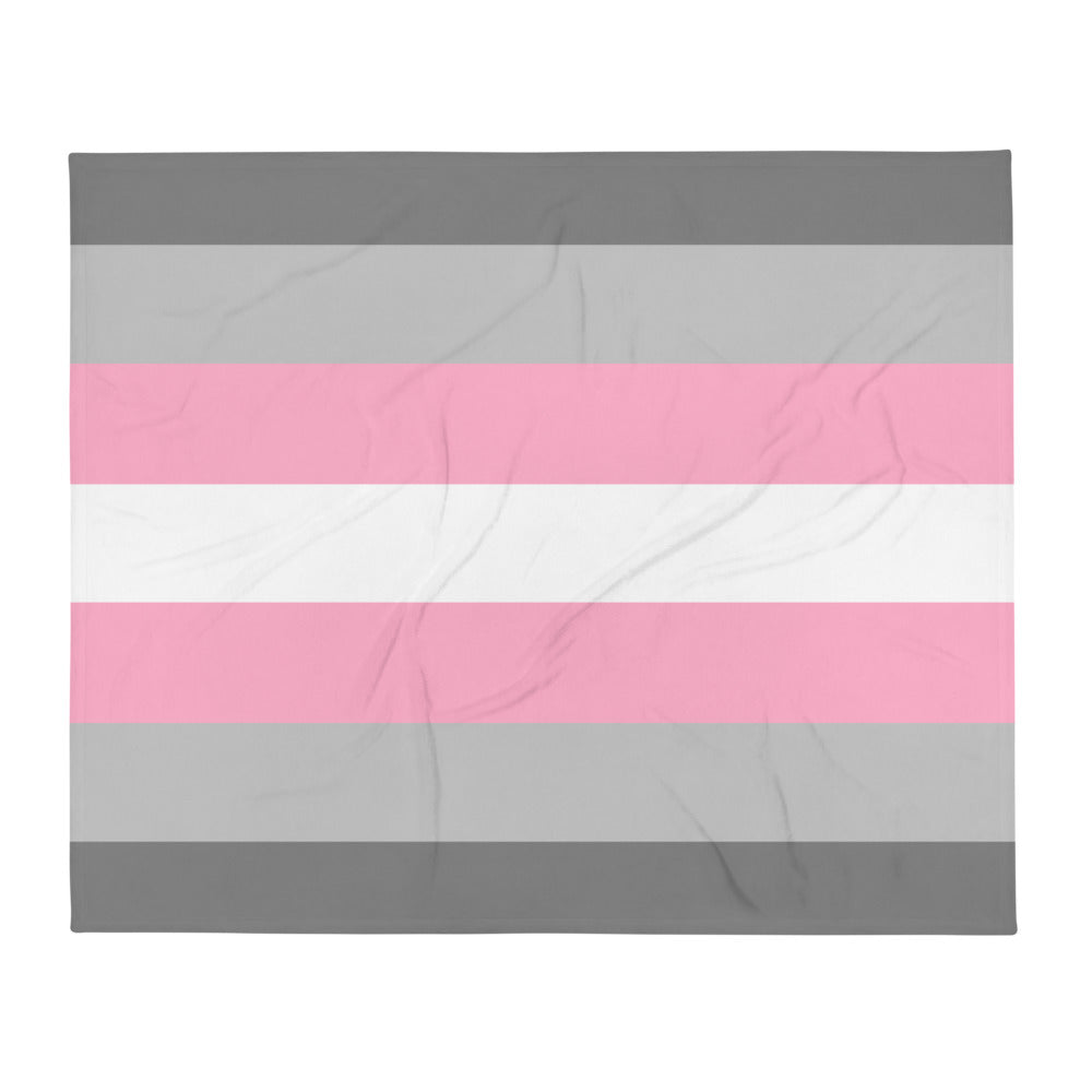 Demigirl Flag Throw Blanket