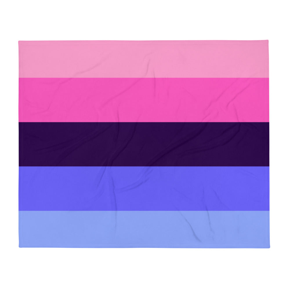 Omnisexual Flag Throw Blanket