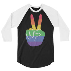 Gay Pride 3/4 Sleeve Raglan Shirt