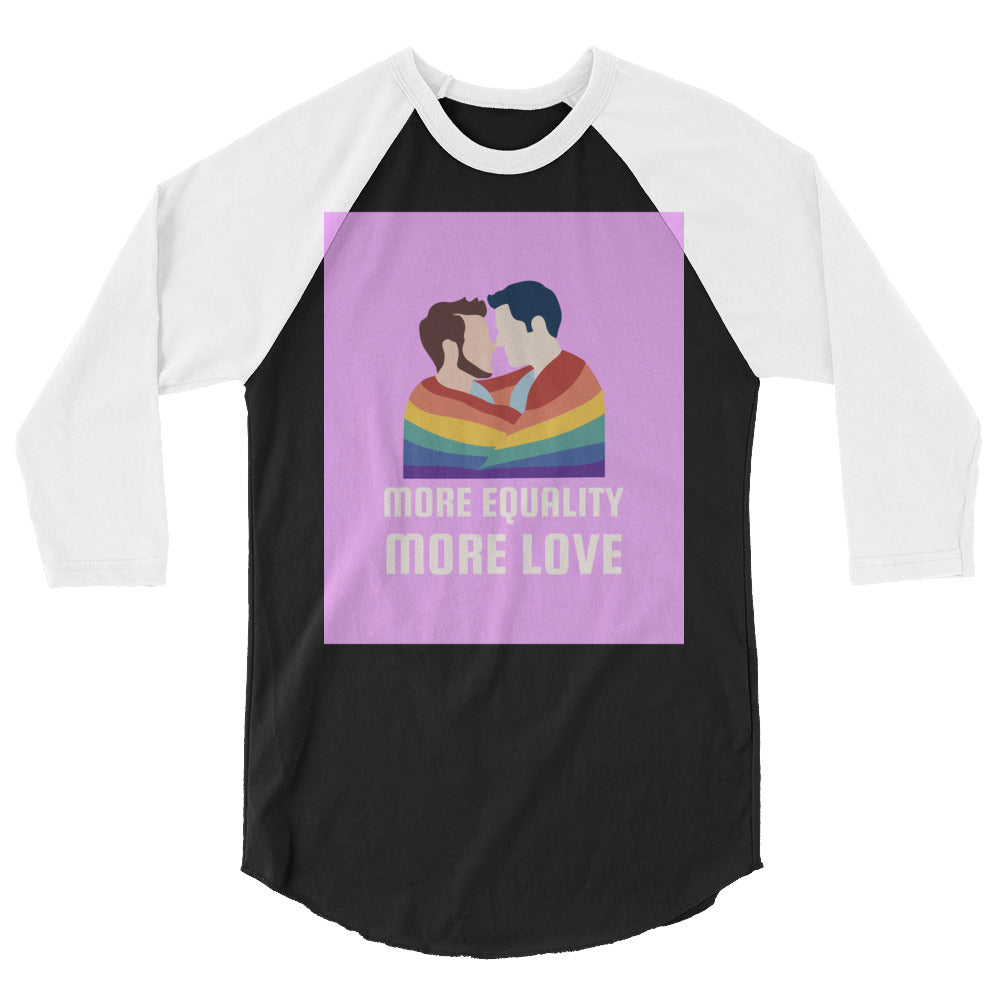 LGBT Couple 3/4 Sleeve Raglan Shirt