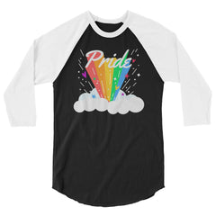 Pride Rainbow 3/4 Sleeve Raglan Shirt