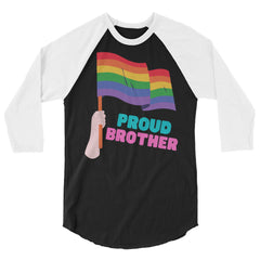 Proud Brother 3/4 Sleeve Raglan Shirt