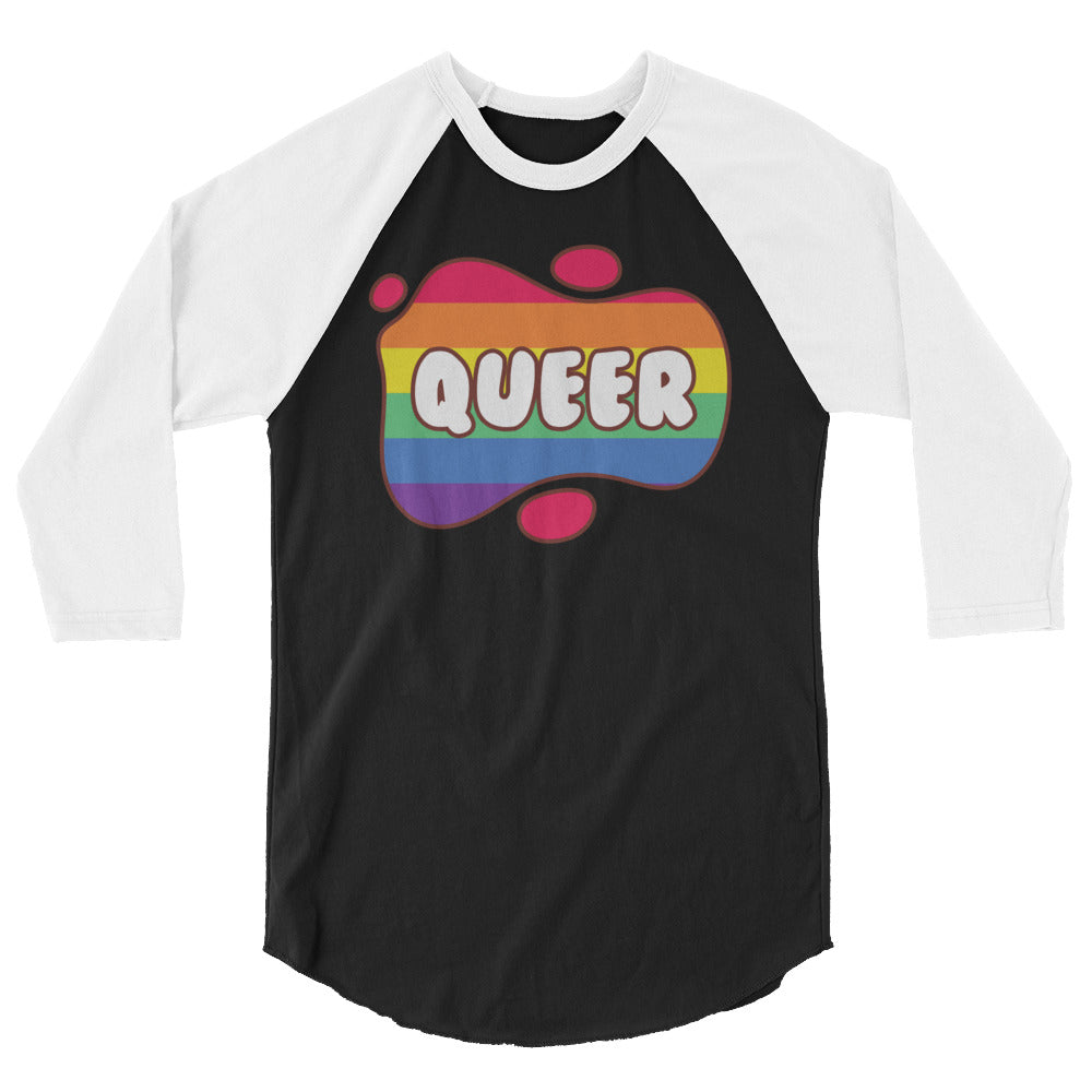 Queer 3/4 Sleeve Raglan Shirt