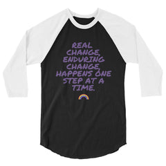 Real Change, Enduring Change 3/4 Sleeve Raglan Shirt