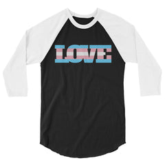 Transgender Love 3/4 Sleeve Raglan Shirt