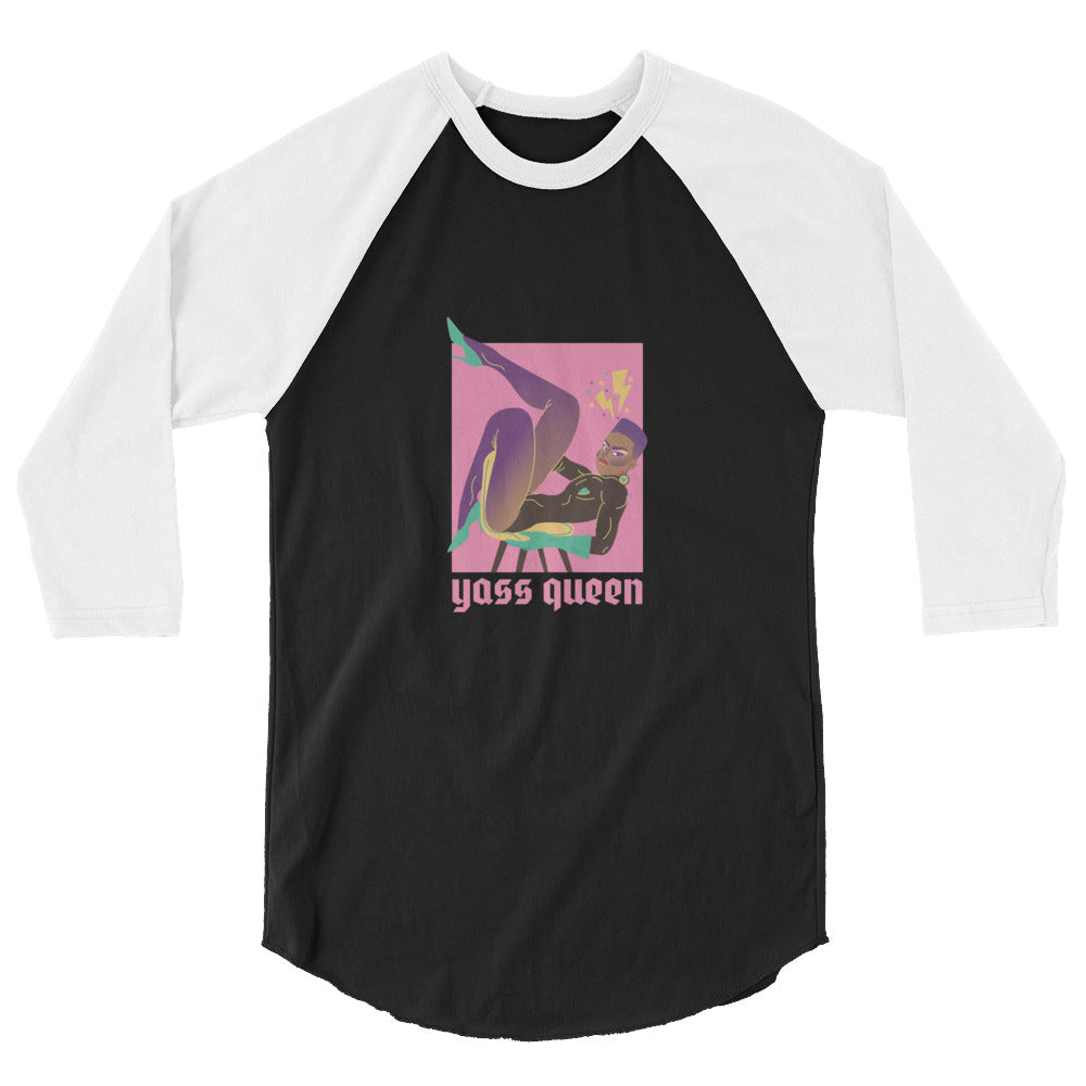 Yass Queen 3/4 Sleeve Raglan Shirt