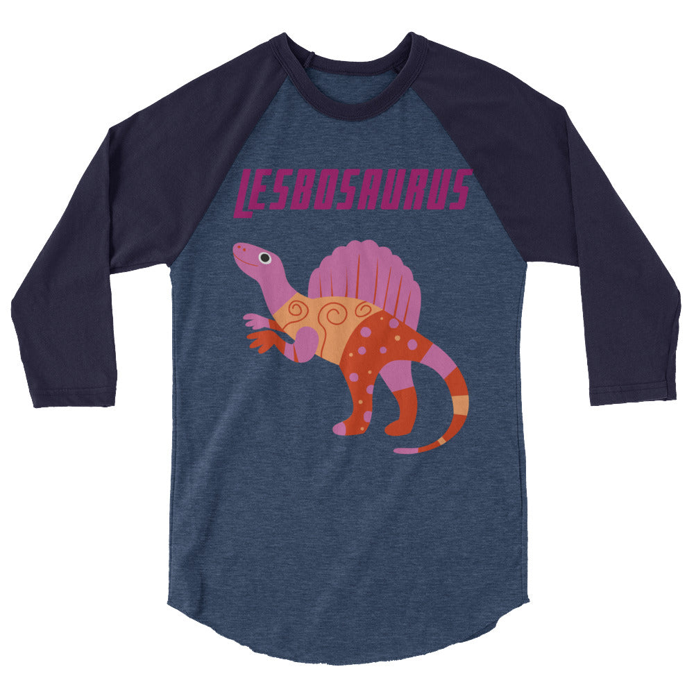 Lesbosaurus 3/4 Sleeve Raglan Shirt