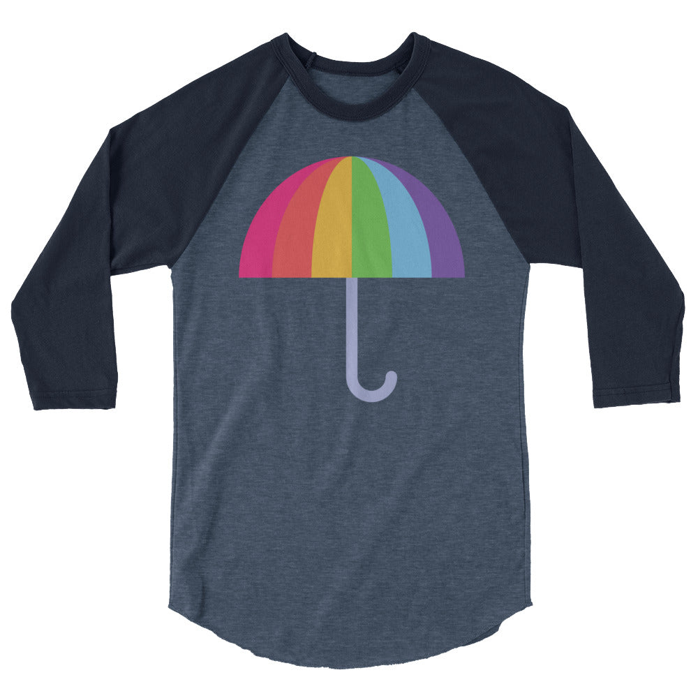 Gay Umbrella 3/4 Sleeve Raglan Shirt