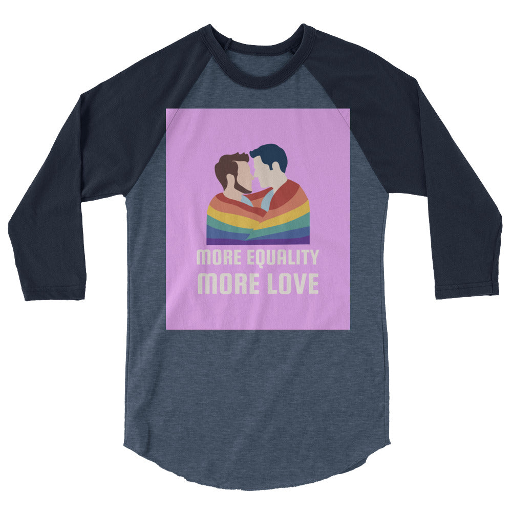 LGBT Couple 3/4 Sleeve Raglan Shirt
