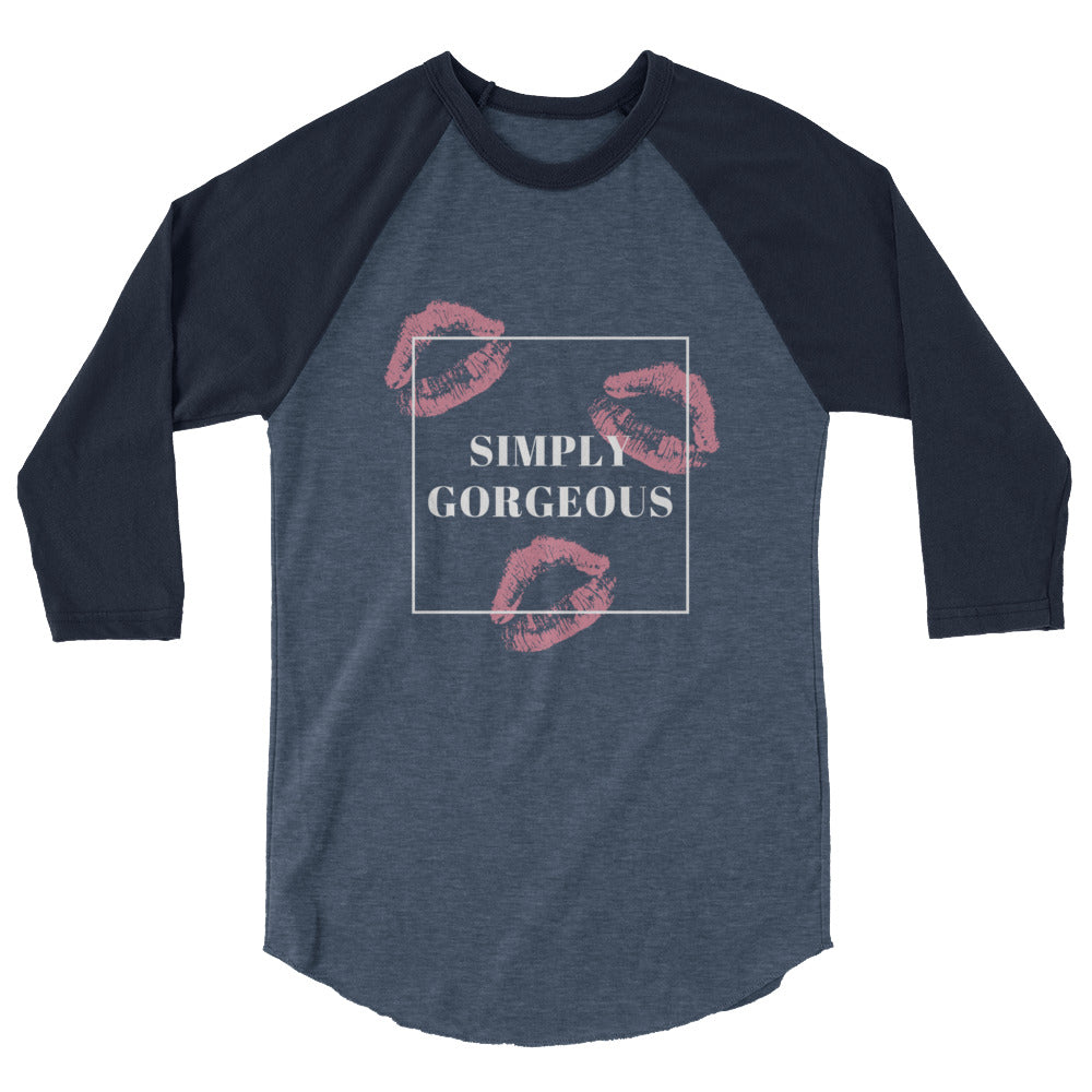 Simply Gorgeous 3/4 Sleeve Raglan Shirt