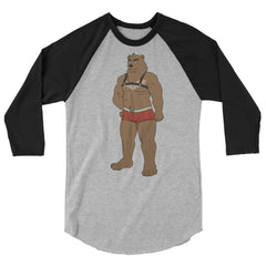 Gay Bear 3/4 Sleeve Raglan Shirt