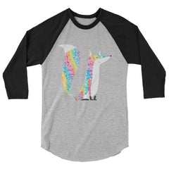 Glitter Fox 3/4 Sleeve Raglan Shirt