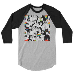 LGBT Pride 3/4 Sleeve Raglan Shirt