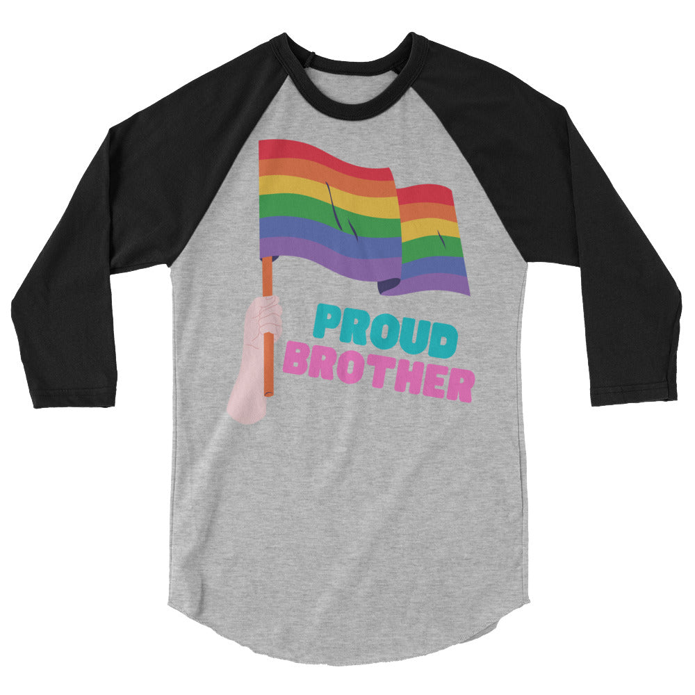Proud Brother 3/4 Sleeve Raglan Shirt