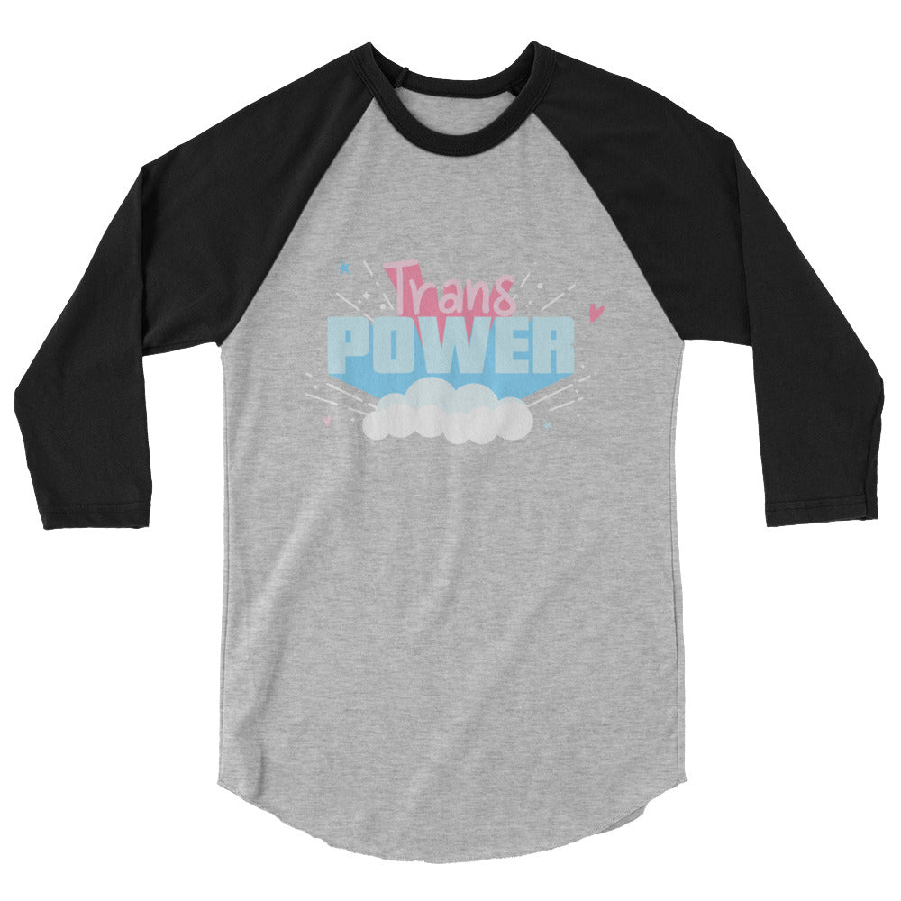Stand Proud Trans Power 3/4 Sleeve Raglan Shirt