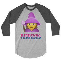 Bisexual Sorcerer 3/4 Sleeve Raglan Shirt