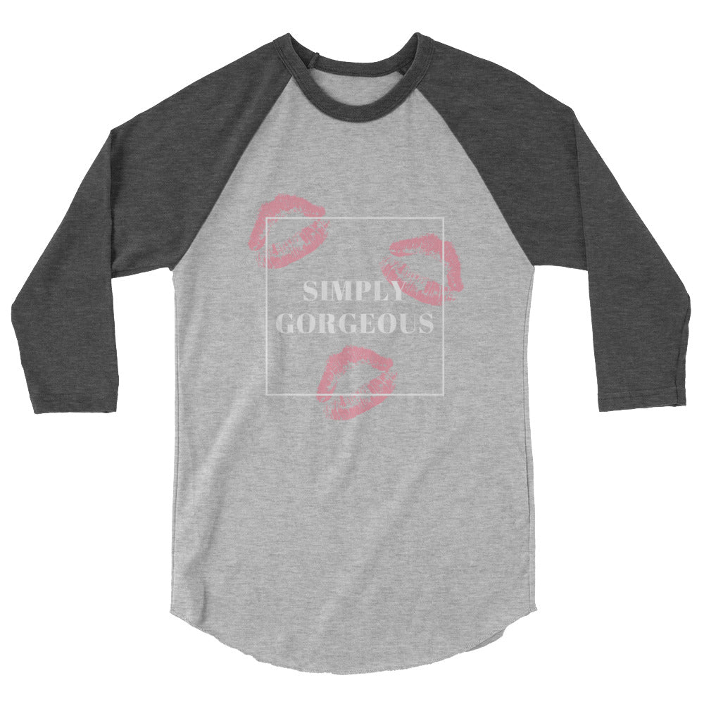 Simply Gorgeous 3/4 Sleeve Raglan Shirt