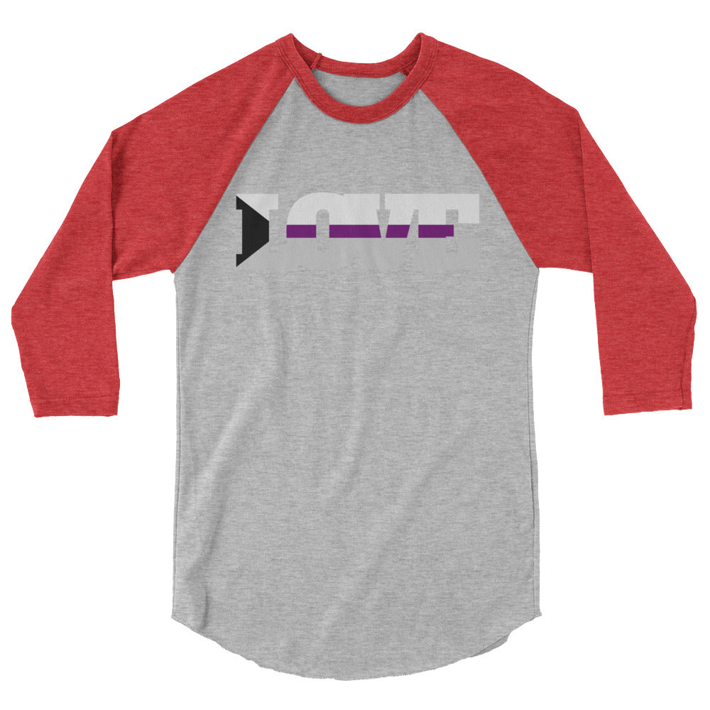 Demisexual Love 3/4 Sleeve Raglan Shirt