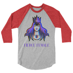 Fierce Female 3/4 Sleeve Raglan Shirt