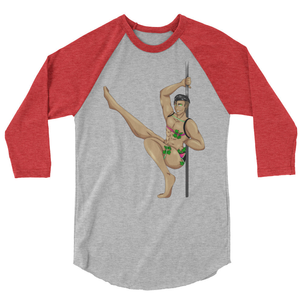 Gay Gogo Dancer 3/4 Sleeve Raglan Shirt
