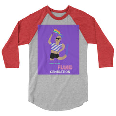 Part Of The Fluid Generation 3/4 Sleeve Raglan Shirt