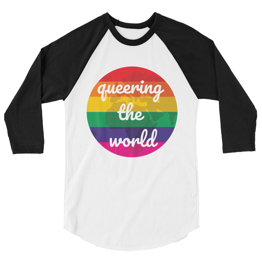 Queering The World 3/4 Sleeve Raglan Shirt