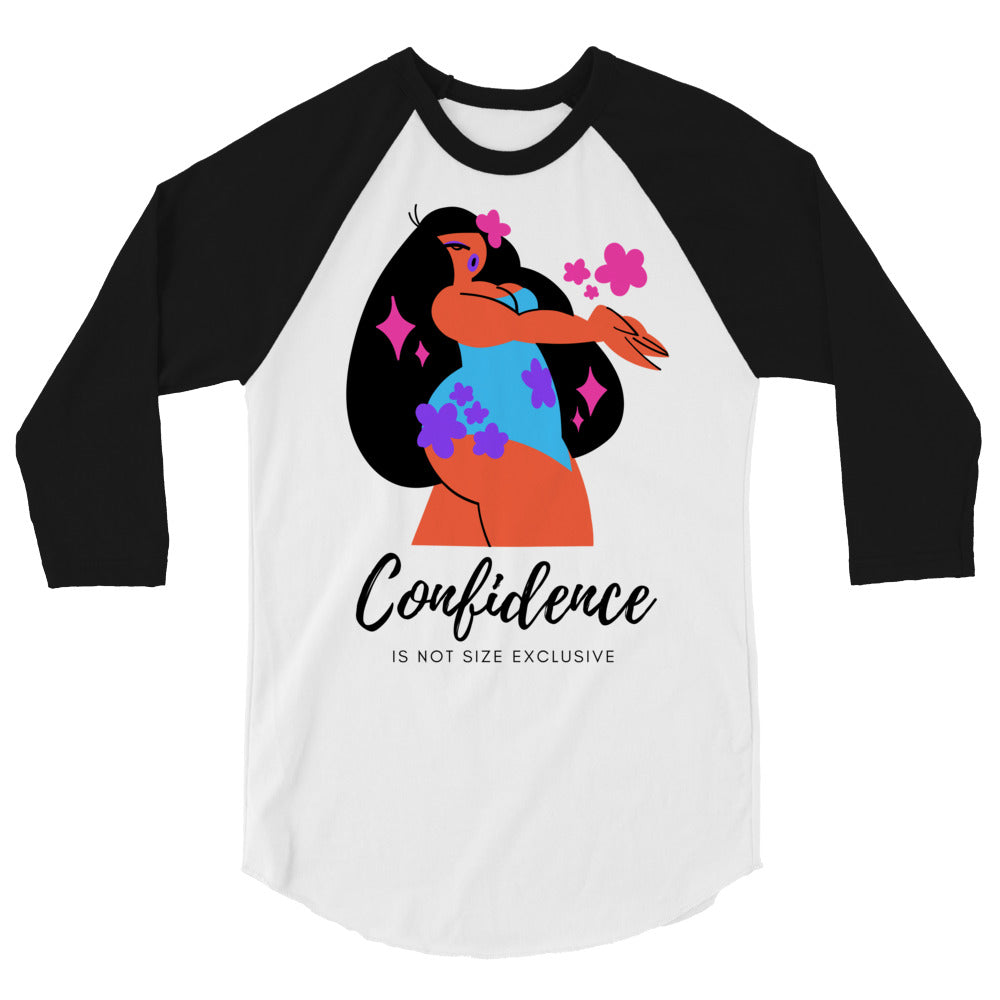 Body Confidence 3/4 Sleeve Raglan Shirt