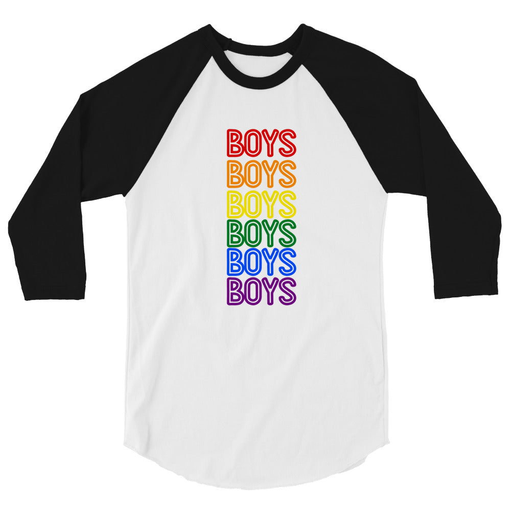 Boys Boys Boys 3/4 Sleeve Raglan Shirt
